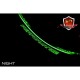 Kit déco de 8 stickers Fluorescent pour Jantes AV+AR "PERFORMANCE" Vert