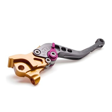 Levier de frein scoot replay race pour mbk 50 nitro 1997-2012-yamaha 50 aerox 1997-2012 or-gris droit