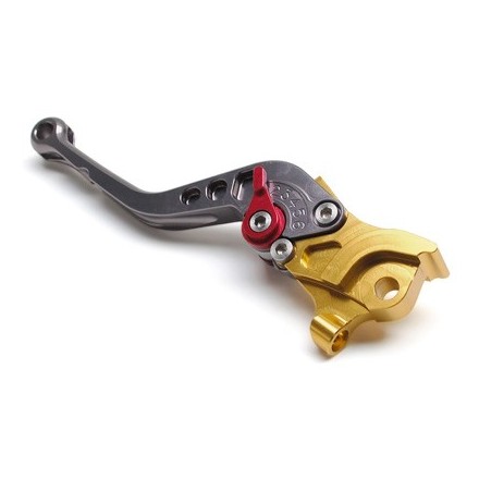 Levier de frein scoot replay race pour mbk 50 nitro 1997-2012-yamaha 50 aerox 1997-2012 or-gris gauche