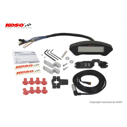 Compteur moto universel Koso DB-02 Auto Alimenté - BA022W00 - Pièce moto et  accessoire BST