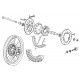 Tendeur de roue bras oscillant acier (axe diam.12mm) Derbi X-Trème/X-Race N°11