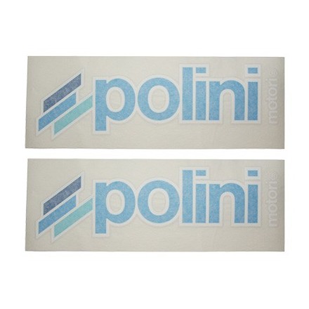 Autocollant POLINI BLUE LINE SPECIAL CARROSSERIE ENTIEREMENT DETOURER (23x8cm) (2 STICKERS)