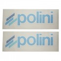 AUTOCOLLANT-STICKER POLINI BLUE LINE SPECIAL CARROSSERIE ENTIEREMENT DETOURER (23x8cm) (225.0222) (2 STICKERS)