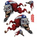 AUTOCOLLANT-STICKER LETHAL THREAT PR JESTER SET LT RT (150x200mm) (LT88707)