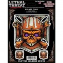 AUTOCOLLANT-STICKER LETHAL THREAT HELMET SKULL (150x200mm) (LT90692)