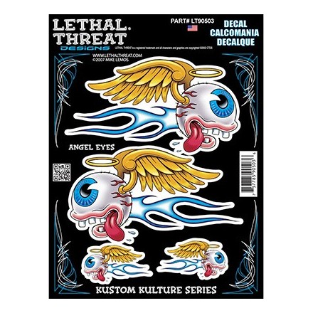 Autocollant LETHAL THREAT ANGEL EYES (15x20cm) 