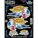 AUTOCOLLANT-STICKER LETHAL THREAT ANGEL EYES (150x200mm) (LT90503)