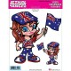 Autocollant LETHAL THREAT AUSTRALIA GIRL (15x20cm) 