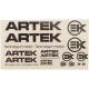 Autocollant ARTEK NOIR-TRANSPARENT (1 PLANCHE DE 24 AutocollantS 440mmx230mm)