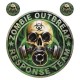 Autocollant LETHAL THREAT ZOMBIE OUTBREAK (15x20cm) ()