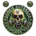 AUTOCOLLANT-STICKER LETHAL THREAT ZOMBIE OUTBREAK (150x200mm) (LT88083)