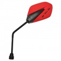 RETROVISEUR SCOOT REPLAY F40 NOIR-ROUGE GAUCHE TIGE DIAM 8 NOIR (VENDU A L'UNITE)