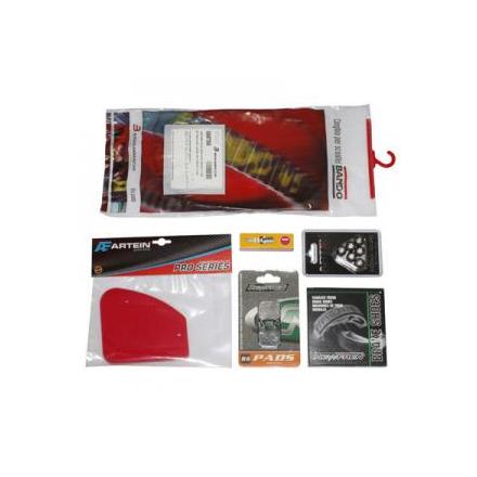 Kit entretien P2R scoot adapt. PEUGEOT 50 TKR, TREKKER, SPEEDFIGHT, BUXY (FREIN AV AJP)