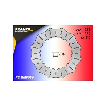 FE.BM808V Disque de frein FE.BM808V (inclus 10 plots) pour BMW disque FRANCE EQUIPEMENT 