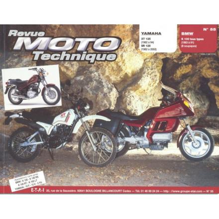 Revue Moto Technique RMT 55.4 YAMAHA 125 XT 82/94 et SR 82/02 / BMW K100 (Tous Types 83/89)