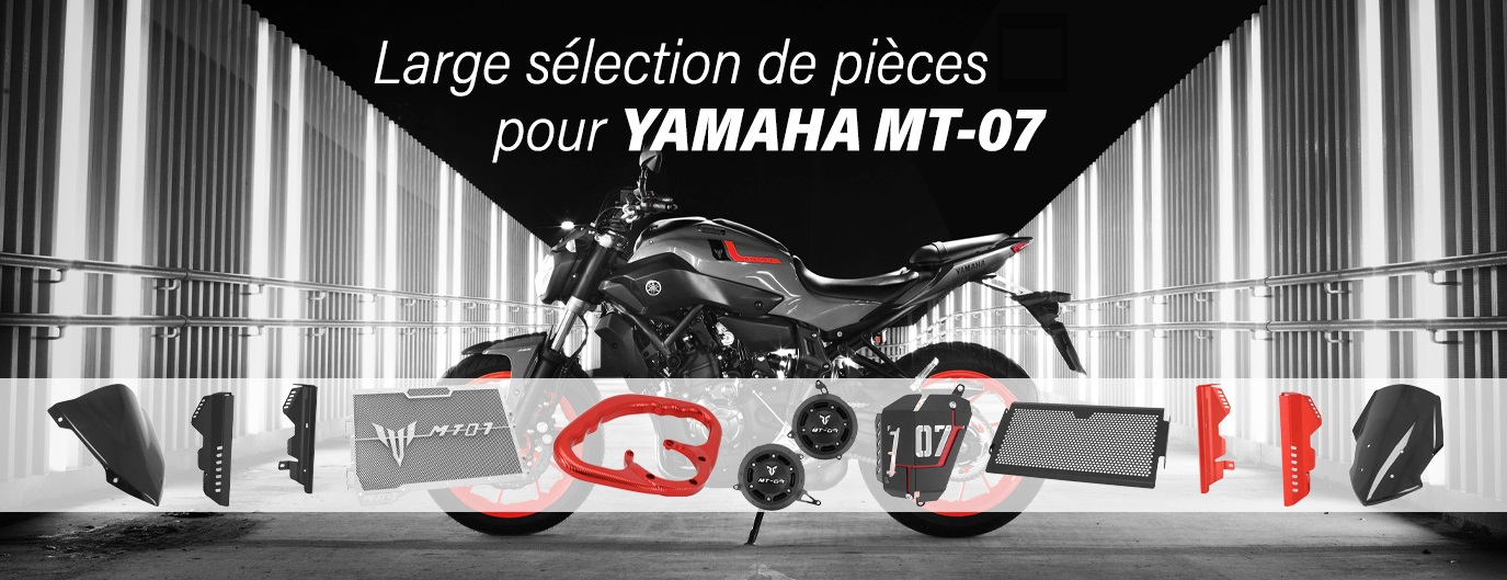 Protection cache pignon moto en Alu Avoc Yamaha 700 Mt-07 Cnc