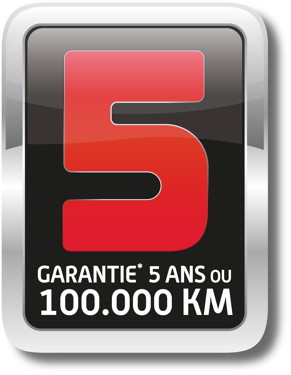 Service + : GARANTIE 5 ans ou 100 000 km depuis le 16 novembre 2015. Extension de garantie 36 mois soumise à restrictions, consultez votre Distributeur Agréé Sym.